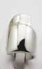 Kvinnliga modesmycken glänsande silverfingerringar oregelbundna ring rostfritt stål casual party ring storlek 6 7 8 9 10 116685934