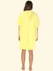 Kvinnors sömnkläder 2024 Summer Yellow Bow Coral Velvet Bathrobe Hooded Short Sleeve Wearable Bath Handduk