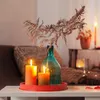 Aufbewahrungsboxen Nordisch Einfache Runde Tablett schmiede Eisen verdickte Chassis -Kosmetikschmuck Home Ornamente