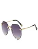 146 Lunettes de soleil rond roses Gold Cadre Rose Lenses Occhiali da Sole Luxury Designer Sunglasses Gafas de So Men New With Box8394166