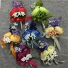 Dekoratif Çiçekler Düğünbobdiy Boutonniere Damat Groomsman Man Gül Düğün Buket Aksesuarları Prom Partisi Gelin Takım Dekorasyon