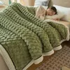 Blankets Winter Thick Bed Blanket Luxury Warm Fluffy Throws Super Comfortable Sofa Sheet Quilt Student Dormitory Comforter