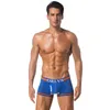 Cuecas orlvs homens roupas íntimas cueca solidável boxer curto bolsa bulge