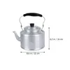 Mugs Aluminum Kettle Tea Pot Camping Reliable Teapot Handle Home Household Metal Office Water