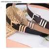 Belts Fashion Gold And Silver Policy Buckle Korean Version Of High-grade Belt Students Decorative Casual Jeans Simple Ladies