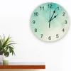 Wall Clocks Vintage Bronze Green Clock Decorative For Living Room Kitchen Bedroom Home Office Silent