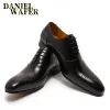 Boots Hiver hommes authentiques chaussures en cuir à lacets en bureau de mariage Business pointu pointé