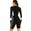 Women's Swimwear One Piece Swimsuit Women Sport Monokinis Rash Guards Surfing Suit 2024 Anthletic Front Zipper Guard Conservative