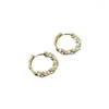 Hoop Earrings Elegant Circle Pearl For Women - S925 Silver Needle Ear Cuffs With Unique Design And Luxury Feel
