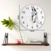 Clocks muraux Animal cheval aquarelle peinture de salon