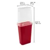 Opslagflessen steriliet 40 "verticale wrap doos plastic infra rode set van 4 17 1/8" l x 10 5/8 "w 41 3/8" h