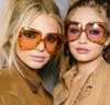 Sunglasses 2021 Oversized Women Designer Big Frame Sun Glasses Women039s Transparent Black Color Eyewear UV400 NX14577937
