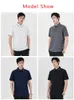 Summer Men Polo Shirt Classic Short Sleeve Tee Breathable Quick Dry Nylon Ice Silk Polos Golf Tshirt Plus Size 8XL 240410