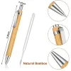 Pens Bamboo Retractable Ballpoint Pen Black Ink 1 Mm Office Products Pens Bamboo Ballpoint Pen Wood Ballpoint Pens