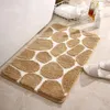 Bath Mats Super Soft Skin-Friendly Bathmat Shower Room Rugs Microfiber Bathtub Washbasin Floor Carpet Non-Slip TPR Toilet Foot Mat