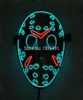 Vendredi 13 Le dernier chapitre a conduit Light Up Figure Mask Mask Music Active El Fluorescent Horror Mask Hockey Party Lights T2009074299032