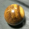 Decoratieve beeldjes Muito Natural Golden Tiger Eye Cristal Bola Esfera Cura