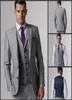 Anpassa Slim Fit Groom Tuxedos Groomsmen Light Grey Side Vent Wedding Man Suit Men039S Suits JacketpantsVestie 0018512828