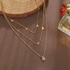 Hanger kettingen verklaring schattige vlinder choker ketting voor vrouwen goud kleur multi-layer ketting lariat kraag tassel vrouwelijke mode