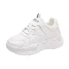 Scarpe casual autunno Little White White 2024 versatile allacciato Sports Platform Sneakers Zapatos Para Mujeres Tennis