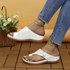 Slippers Sandalen Vrouwen Retro Hakken Zomer Schoenen Slip Wedge Sandalias Mujer Zachte Indoor Outdoor