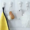 Hooks 2Pcs/lot Strong Adhesive Hook Wall Door Sticky Hanger Holder Creative Safety Kitchen Bathroom Home Products