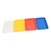 プレート5PCSプラスチッククラフトオーガナイザートレイ学校と自宅の色のための多用途サービング利用可能