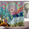 Shower Curtains Colorful Dreams Trippy Boho Bohemian Striped Waterproof Polyester Curtain