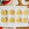 Outils de pâtisserie Dragon MoonCakes tampons Cartoon Press Moules de moules adaptés aux boulangers de cuisine