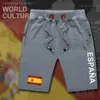 Kingdom of Spanje Espana Mens Shorts Beach Board Flag Training Zipper Pocket Sweat ESP Spaans Spanjaard 240410