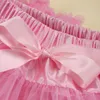 Babymeisjes pluizige tutu rok stevige kleuren zachte rok prinses dans feest pettiskirt mesh puffy pettiskirts 240403