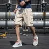 Summer Cargo Men Shorts Spring Casual Casual Cotton Joggers Men Baggy Sweats Shorts Multi-Bock