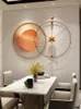 Decorative Figurines Wall Clock Restaurant Personality Creative Fashion Nordic Style Living Room Wall-Mounted Painting