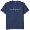 Wait Im Goated T Shirt Funny Meme Trend Y2k Short Sleeve O-neck 100% Cotton Unisex Summer Casual T-shirts EU Size 240402