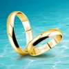 Golden 925 Sterling Silver Men Women Paar Lover Lover Ring Gepersonaliseerde Matching Wedding Bands Verjaardag Fine Jewelry Gifts 240401