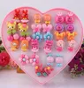 5pcs lot Mixed Styles Lot ovely Cartoon Children Jewelry Baby Girl Earrings Kids Ear Clip On Pierced Alloy Painless Earrings25969205186