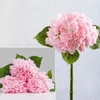 Decoratieve bloemen Hydrangea Artificial Real Touch Late Large for Home Decoration Bridal Bouquet Wedding