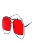 gold steampunk flip up sunglasses men vintage red metal frame metal sun glasses for women 2019 uv4009612750