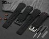 Silicone Rubber Watch Band pour Timex Watch Strap T2N720 T2N721 TW2T76300 Bracelet Bracelet Bande imperméable Interface convexe 16 mm T4736149