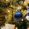 Feestdecoratie feestelijke kerstboom ornamenten set blauwe ballen ster hangers decor