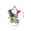 Estatuetas decorativas 2 PCs decoração de natal Decoração de cinco pontas Acessórios de sino de estrelas pingentes de natal pingentes de pingentes decorações de festas de janela