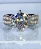 3CT Lab Diamond Ring 925 Sterling Silber Paar Engagement Ehering -Ringe für Frauen Braut Charme Party Schmuck 5986396