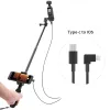 DJI Pocket 2 Uzatma Kutbu için Braketler Selfie Stick Handheld Gimbal Sabitleyici Telefon Montaj Braket Kelepçesi Uzatma Kutup Aksesuar