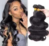 100 Virgin Hair Bundles 100 Malaysian Human Hair For Weaves Extension Natural Color Body Wave Wavy 9A Retail 1PC2675333