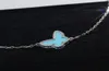 Bracciale Turquoise Butterfly Designer Bracciale 925 Materiale d'argento Canna CNC adorabile forma Ladies Party Gioielli Luxury87913248132319