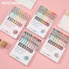 Penne 9pcs/set morandi gel penne set kawaii colorato da 0,5 mm penna a sfera per diario scolastico carino forniture stazionarie