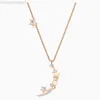 Designer Swarovskis Jewelry Shi Jia 1 1 Template originale Night Starry Night Lingua di design a doppia squadra per donne con elementi di rondine Crystal Starry Mo