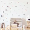 36 pezzi a forma di cuore Trendy Boho Style Adesivi da parete Decali bohémien per soggiorno camera da letto Nursery Kids Home Decor 240410