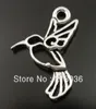 100 st antik silver kolibri fågelfluga charms hängen för smycken gör fynd europeiska armband handgjorda hantverk accessor9148291