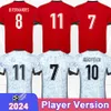 2024 Portugals Pepe Mens Versión de jugador Jerseys Equipo nacional Joao Felix Diogo Costa B. Fernandes Home Away Football Shirts Uniformes